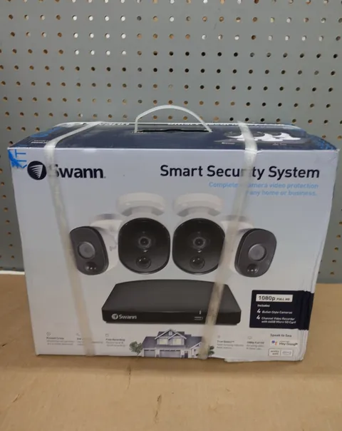 Swann Smart Security System Full HD 1080p 4 Channel Video Recorder Cameras