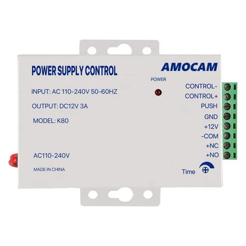 K80 Power Supply Control, AC 110240V to DC 12V Power Supply for Door Access C...