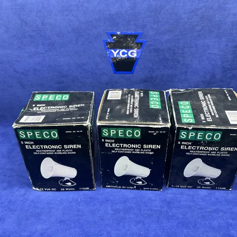 SPECO TECHNOLOGIES SA5P Weatherproof Alarm Siren,5-1/4"H,White 49CA14 NIB