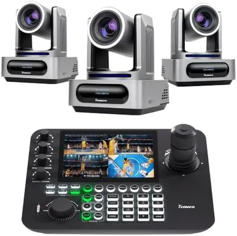 PTZ Camera and Controller Bundle/Kits - 30X Optical Zoom AI NDI PTZ Camera(3Pcs)