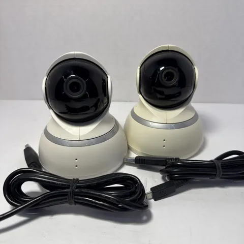 YI YHS 1080p Home Security Dome Camera w/ Adapter Power - Working Lot of 2