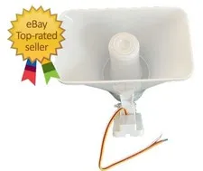 30W 130dB Dual Tone Alarm Siren Electronic Horn Indoor/Outdoor Security System