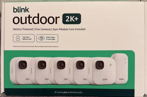 Blink Outdoor 2K+ Wireless Smart Security Camera, 2K video, Two-way audio