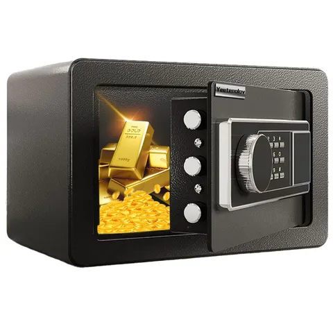 Small Home Safe Box with External Battery Box, Digital Keypad Safe, 0.5 Cubic...
