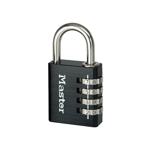 Master Lock 7640EURDBLK Black Finish 40mm 4-Digit Combination Lock