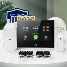 HOMSECUR Wireless WIFI 4G GSM SMS Autodial Home Security 7" Alarm System
