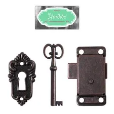 2X Cabinet Locks Drawer Lock Jewelry Box Latches for Furniture