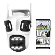 9MP Three Lens Security Camera Wireless Outdoor WiFi PTZ Camera