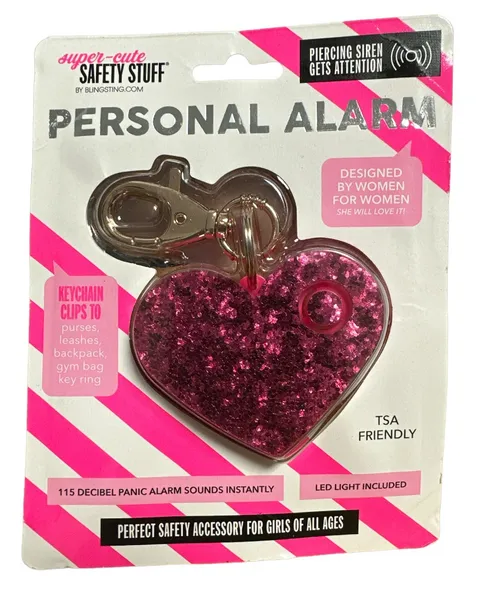 Super-Cute Personal Safety Alarm - 115 Decibel Self Defense Panic Alarm w/LED Li