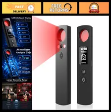 6-in-1 Hidden Camera Detector & RF Signal Scanner, Anti-Spy Bug Sweeper, Portabl