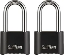 2 Pack Heavy Duty Weatherproof Combination Padlock, Outdoor Combination Lock wit