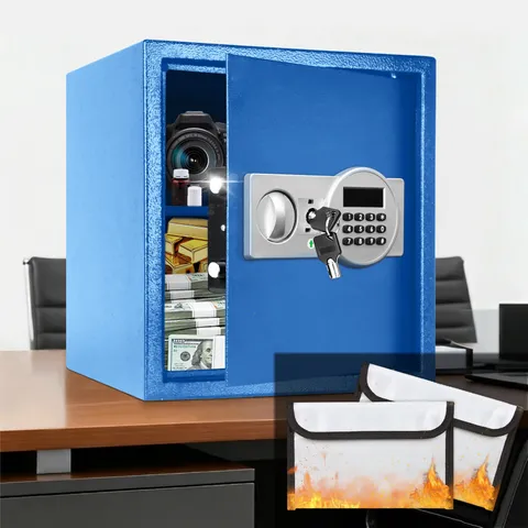 1.5 CuFt Fireproof Waterproof Home Safe Box Digital Security Jewelry Cash Money