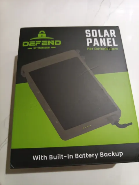 Defend by Tactacam Solar Panel for Cellular Security Camera with battery backup
