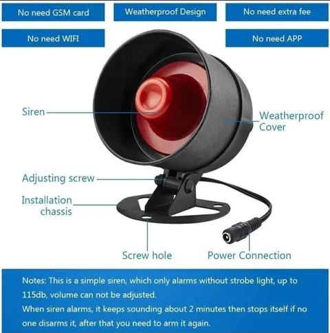 KERUI Upgraded Standalone Home Office Shop Security Alarm System Kit Wireless
