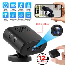 Wireless Mini WiFi Home Security Camera Built-In Battery Motion Detect CCTV Cam