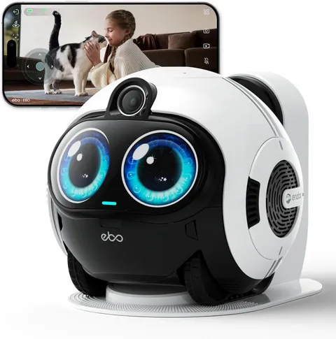 Enabot EBO Max AI Robot Camera 4K Pet Monitor Two Way Video V-SLAM Auto Recharge