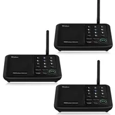 Intercoms Wireless for Home 5280 Feet Range 10 Channel 3 Code, Wireless Inter...