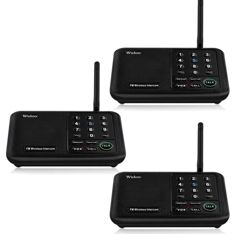 Intercoms Wireless for Home 5280 Feet Range 10 Channel 3 Code, Wireless Inter...
