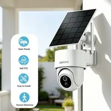 INFIYA L1 Solar Security Camera 2K Wireless Outdoor WiFi PIR Motion Alert Home