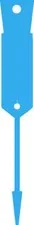 Arrow Disposable Plastic Key Tags-Blue x 500 -FREE POST