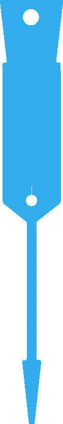 Arrow Disposable Plastic Key Tags-Blue x 500 -FREE POST