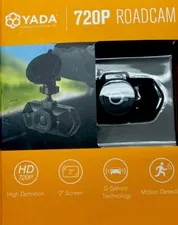 Yada Roadcam 720P Black Dash Camera - 120-Degree Wide Angle Lens, G-Sensor - NEW