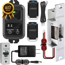 Access Control Electric Strike Door Lock Fail Secure Kit with Remote Control