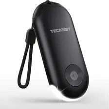 Black Rechargeable Personal Safety Alarm TECKNET 130dB Keychain