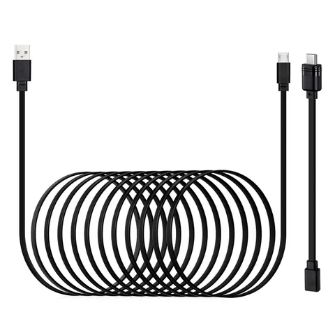 30Ft USB C Cable for Blink Mini 2, Mini, Outdoor 4, XT2, XT Cameras, Black | 9M
