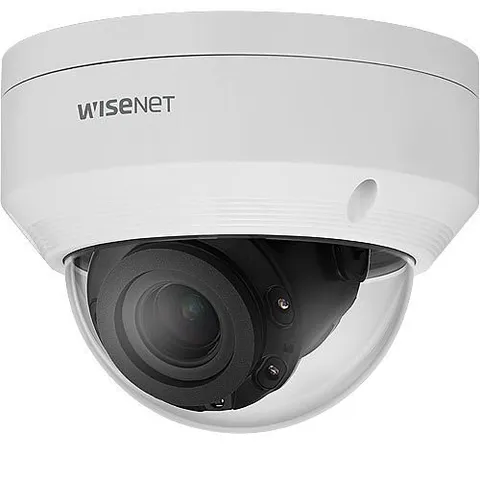 Hanwha ANV-L6082R 2MP WDR Outdoor IR Dome Camera 3.2-10mm Motorized, White