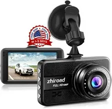 Camara de Seguridad Espia para Auto con LCD Camaras Grabadora Automovil 1080p HD