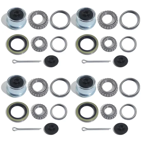 LUXTRKSTO 4 Sets L68149/L68111 L44649/L44610 Trailer Hub Bearings Kit for... 