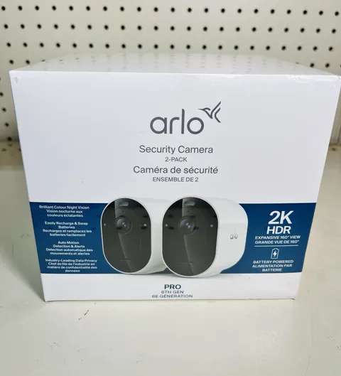 Arlo Pro 6th Gen 2K HDR Security Camera 2-Pack