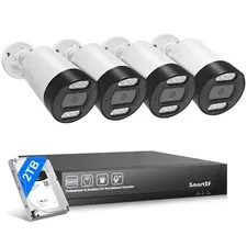 5MP POE Audio Recording Security Camera System 8CH NVR AI Human Detection