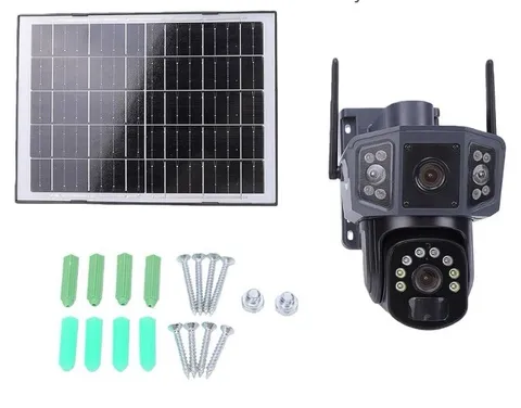 4G LTE Solar Security Camera PTZ Wireless Outdoor Human Detection Night Vision