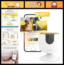 Mini Pet Camera with 2-Way Audio, Home Security Alerts, Mountable Smart Cam