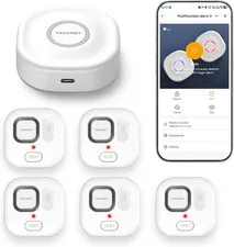 Water Leak Detector Kit, Wi-Fi Smart Sensor with APP Push and Sound Alarm, 5