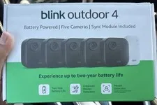 Blink Outdoor 4 5-Camera Wireless 1080p Battery Kit w/ Sync Module, Motion
