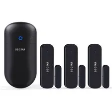 Wireless Door Chime Alarm System, 500FT Range, Black