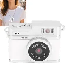 Keychain Digital Camera With Chain Necklace Flash Light 1080P HD Small Compact