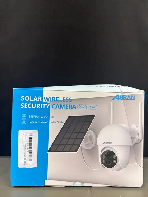 ANRAN Security Camera Wireless Outdoor, 2K Solar Outdoor Camera with 360° View,