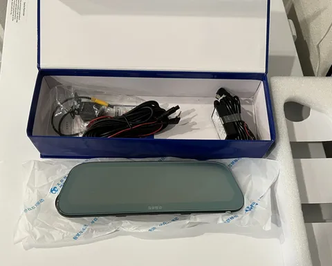9.66 Inch rearview mirror Camera HD Dashcam 1440P Loop Recording, 500 mah batter
