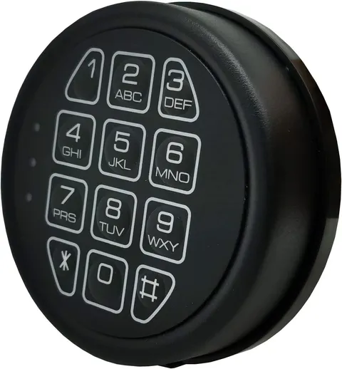 Gun Safe Replacement Lock Electronic Black Matte keypad Safe Lock Black matte