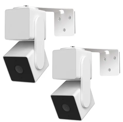 2Pack Adhesive Metal Wall Mount Bracket, Compatible with Wyze Cam Pan V3/V2, ...