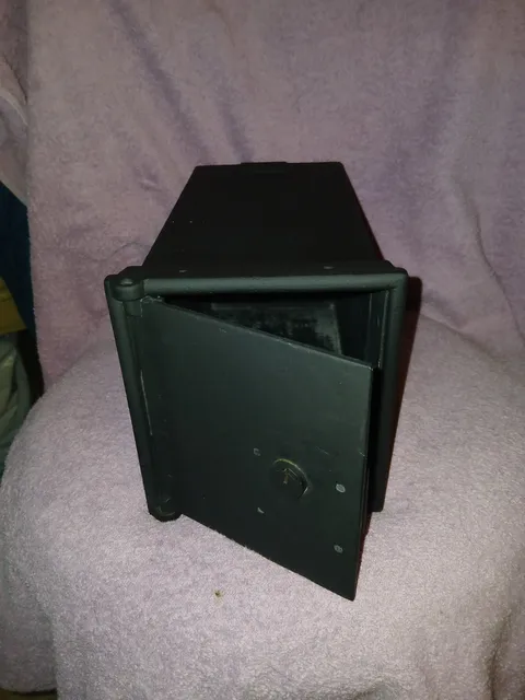 Wall Safe with no Key Vintage Antique Lock Box Steel/ Interior Safe Hide Away
