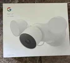 Google Nest Cam With Floodlight - Wired Outdoor Smart Home Security Camera