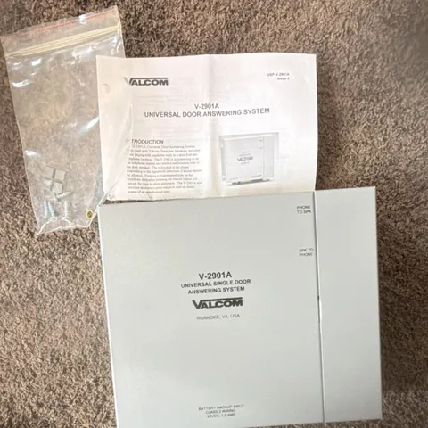 Valcom V-2901A Audio Intercom Talkback, Battery Backup, Volume Controls, 24VDC