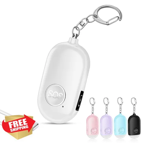 Hion Personal Safety Alarm White LED Flashlight