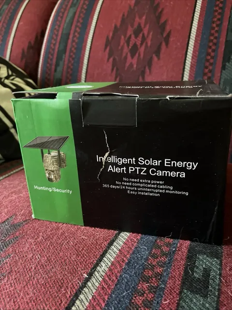 NEW 4G LTE Intelligent Solar Energy Alert PTZ Camera Hunting/Security Camo