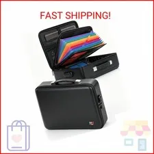 Fireproof Document Box - Hard-Shell Design Waterproof & Fireproof Document Safe